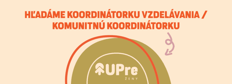 Pracovná ponuka, koordinátorka vzdelávania Upre ženy