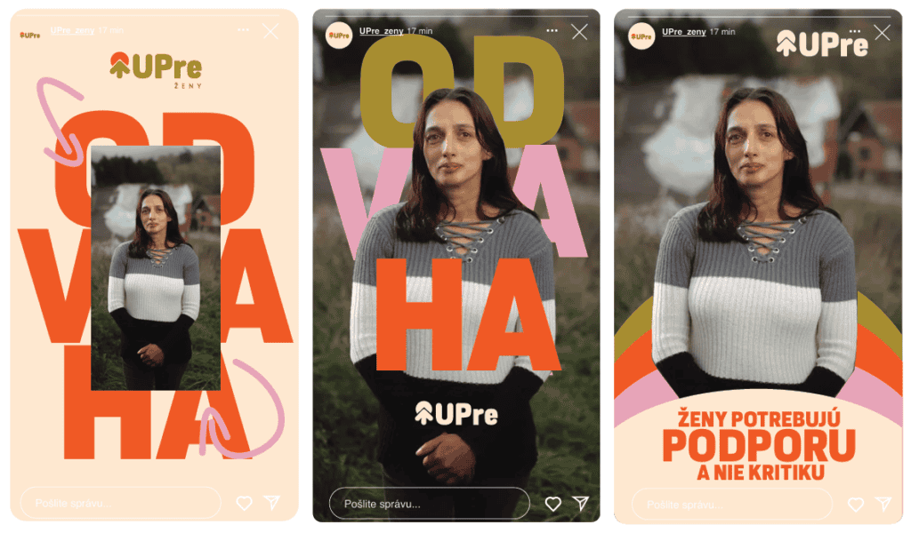 ženy UPre dizajn identita